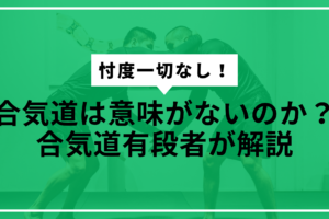 合気道意味ないのかサムネ